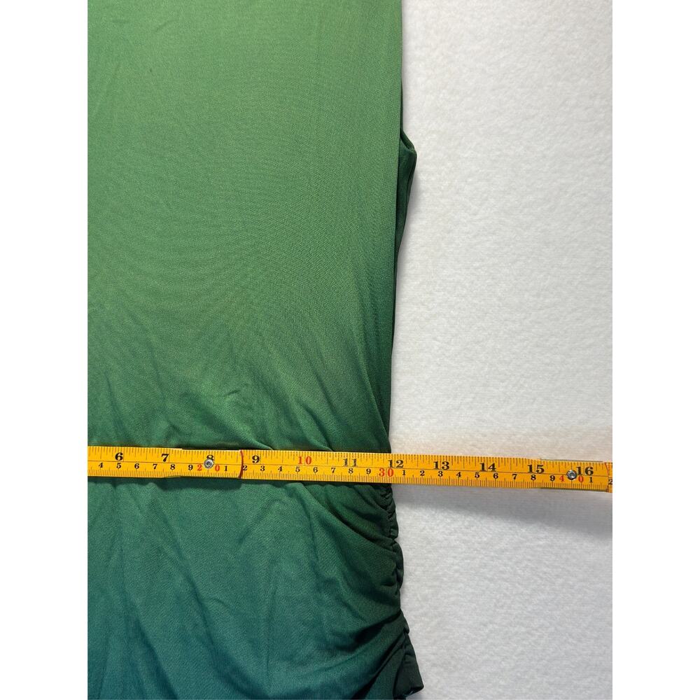 SIMKHAI Aldina Jersey Stretch Maxi Dress Blue Green Ombre, Size S Retails $645 - Picture 8 of 13
